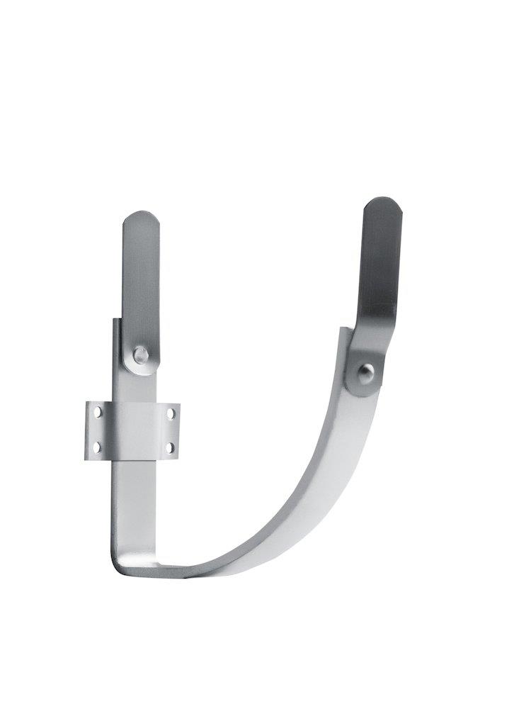 Dansk Gutter bracket Console Iron 1/4 round galvanized - 400mm, 14", Konsol, Zinc, 5mm, 146mm