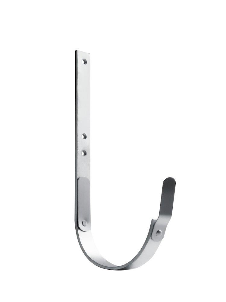 Dansk Gutter bracket Gutter Bracket 1/2 round galvanized - 25mm, 11", short, 4mm, Zinc
