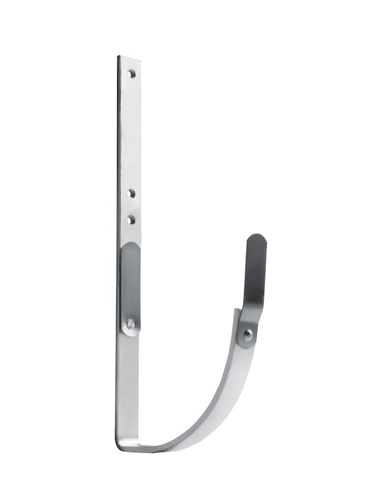 Dansk Gutter bracket Gutter Bracket 1/4 round galvanized - 400mm, 14", short, Zinc, 5mm