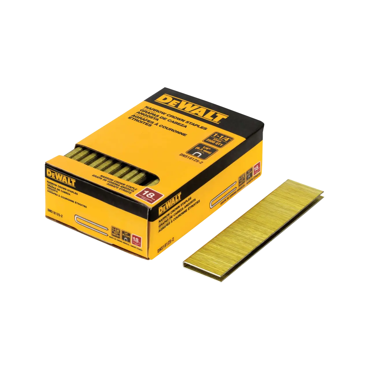 1-1/4-IN. 18 gauge 1/4-IN. Crown staples (2500-Pack)