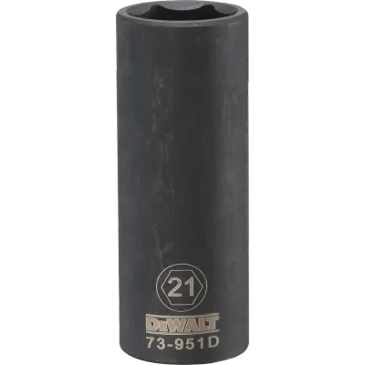 1/2-IN. (13mm) Drive 6-Point 21mm Metric Deep Impact Socket