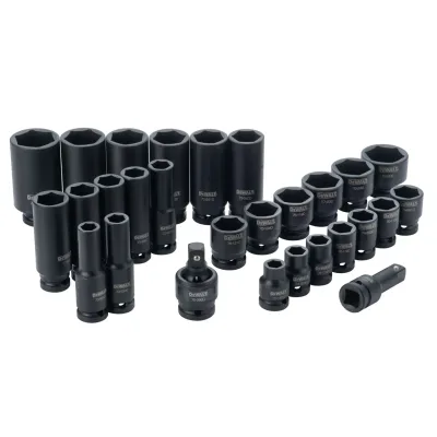 1/2-IN. Drive Standard and Deep Impact Socket Set 6 Pt. (28-PC.)