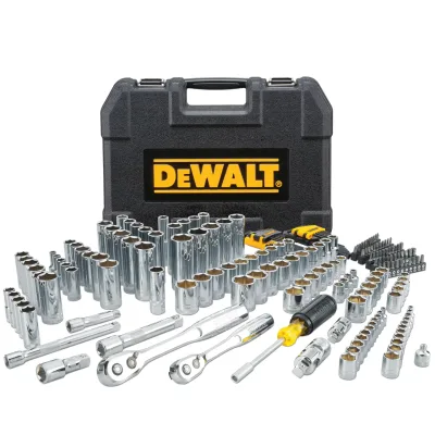 1/4-IN. (6.4mm), 3/8-IN. (9.5mm), & 1/2-IN. (13mm) Drive Standard (SAE) and Metric Mechanics Tool Set (200-Piece)