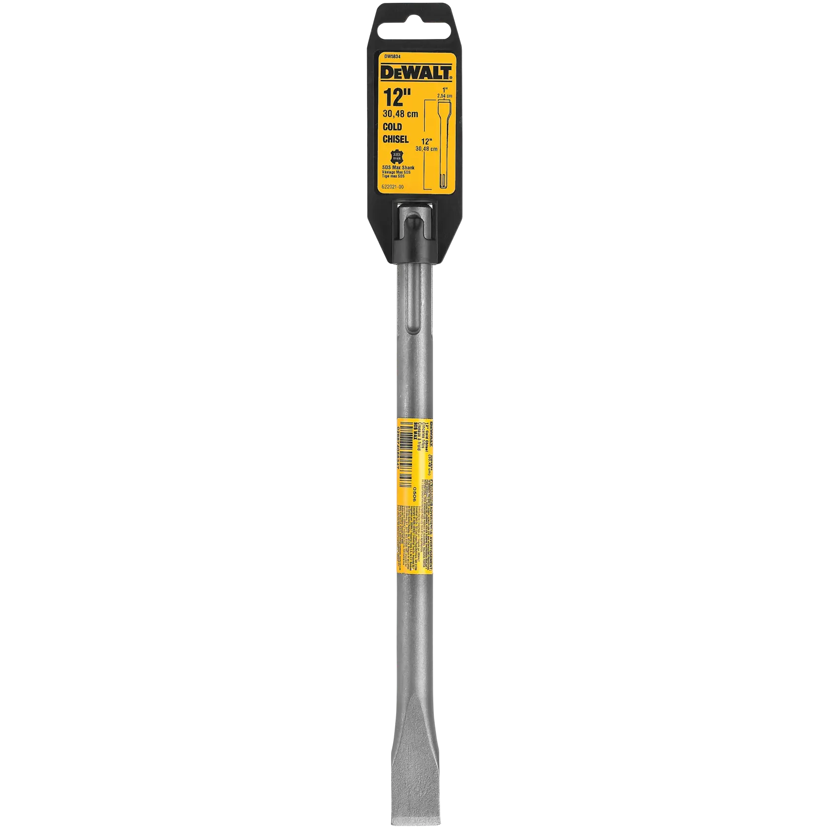 1-IN. X 12-IN. (25mm X 305mm) SDS MAX* Cold Chisel Shank