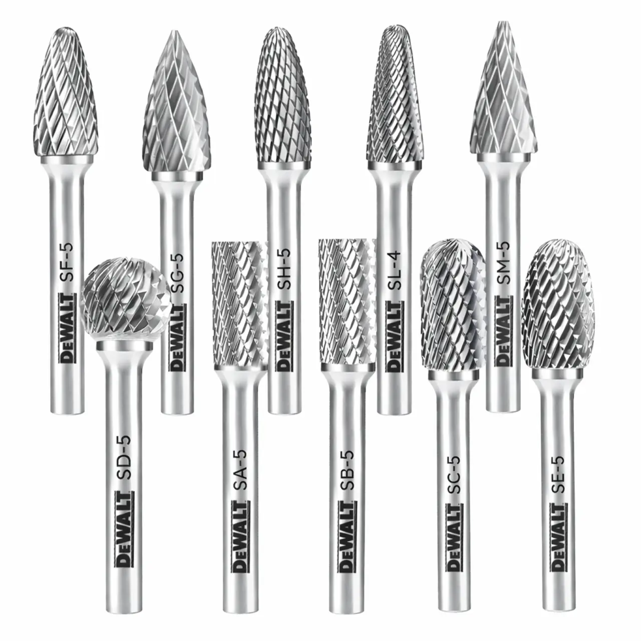 10 Pack Size 5 Carbide Burrs