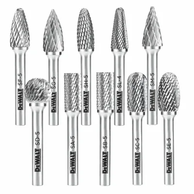 10 Pack Size 5 Carbide Burrs
