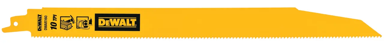 12-In 10 TPI demolition BI-metal reciprocating saw blades (5 pack)