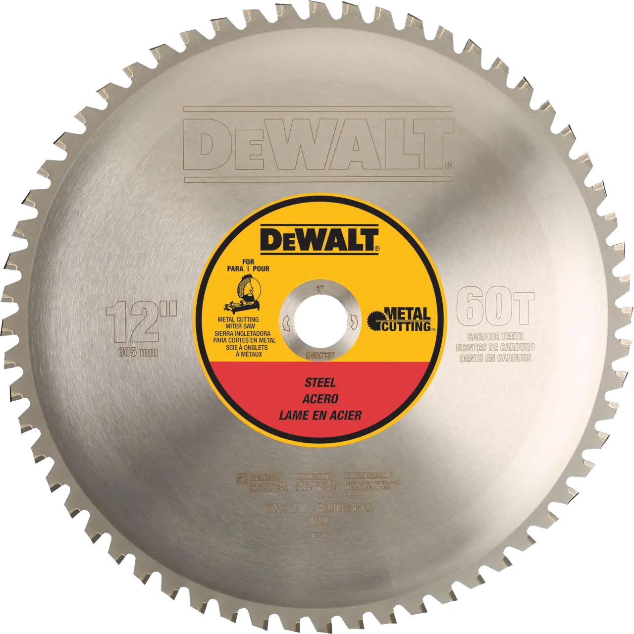 12-IN. (305mm) 60 Tooth Ferrous Metal Cutting Saw Blade