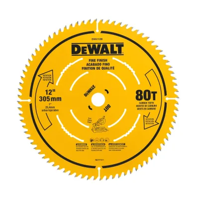 12-IN. (305mm) 80 Tooth Fine Finish Saw Blade