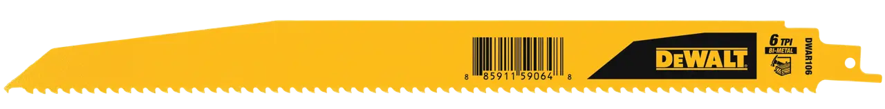 12-IN. 6 TPI demolition BI-metal reciprocating saw blade (25-Pack)