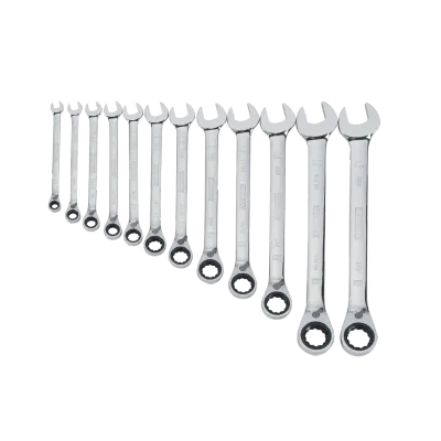 12 Piece Ratcheting Metric Wrench Set