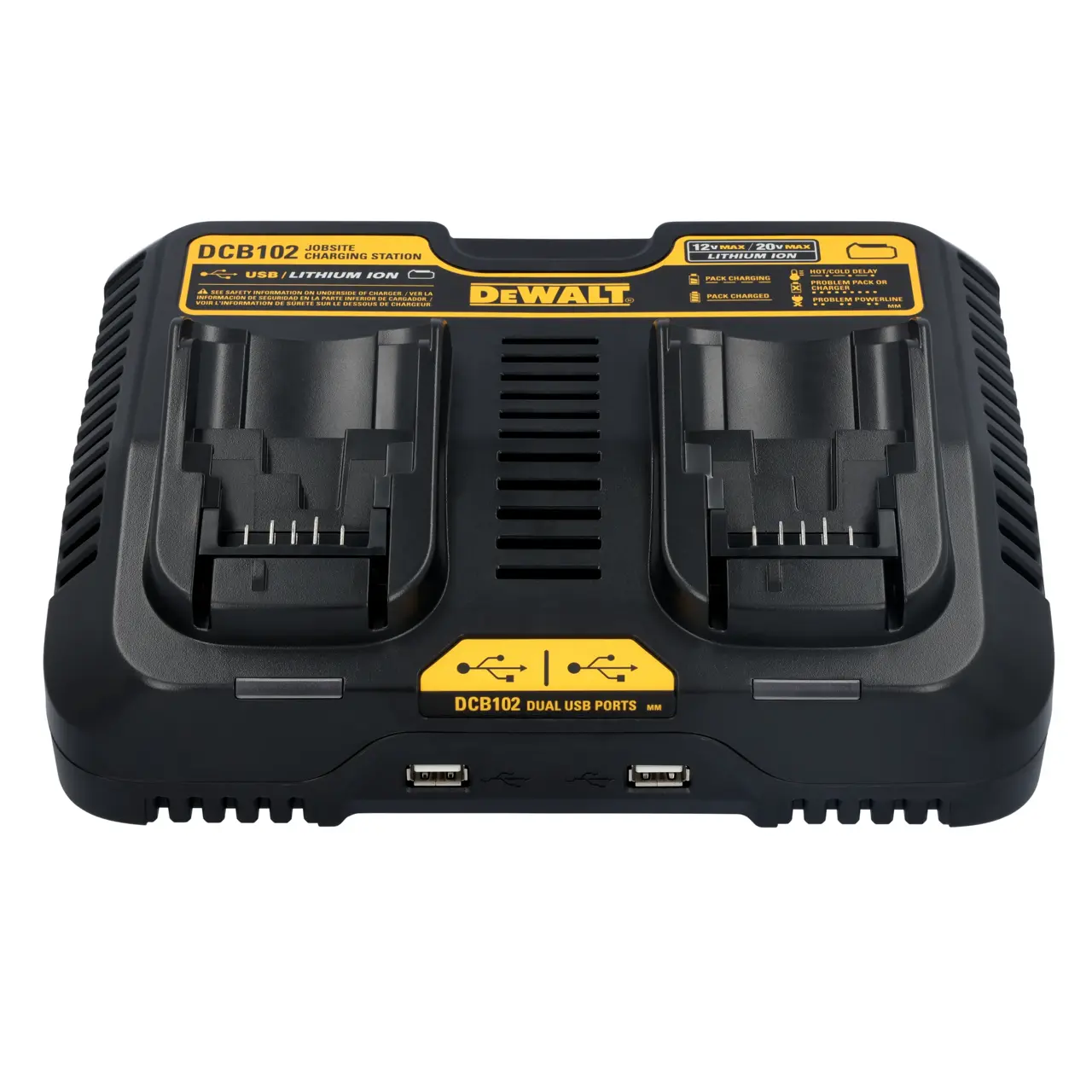 12V MAX*/20V MAX**/flexvolt 4 amp dual port
