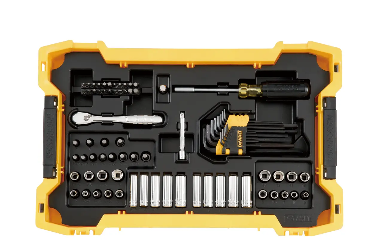 131-PC. 1/4-IN. and 3/8-IN. Mechanic Tool Set with TOUGHSYSTEM 2.0® Tray and Lid