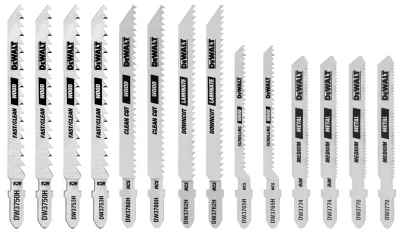 14-Piece T-Shank Jig Saw Blade Set W/Case