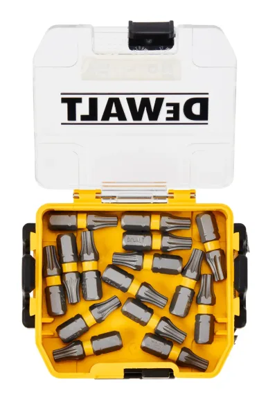 15-Piece Maxfit 1-IN. T25 Torx Screwdriving Bit Set with Toughcase+
