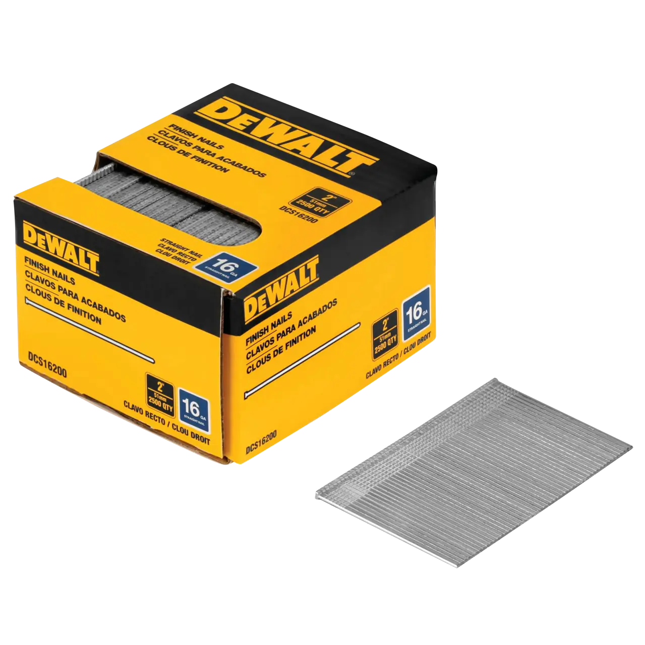 16 gauge 2-IN. Straight finish nails (2500-Pack)