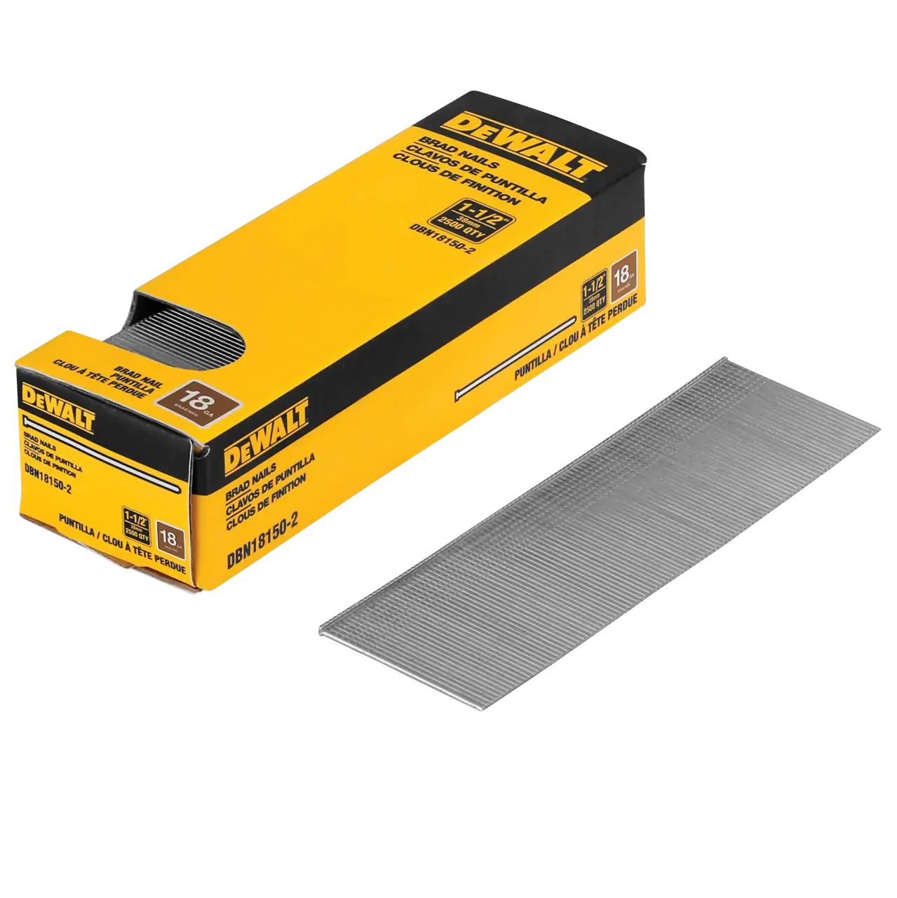 18 gauge 1-1/2-IN. Brad nails (2500-Pack)