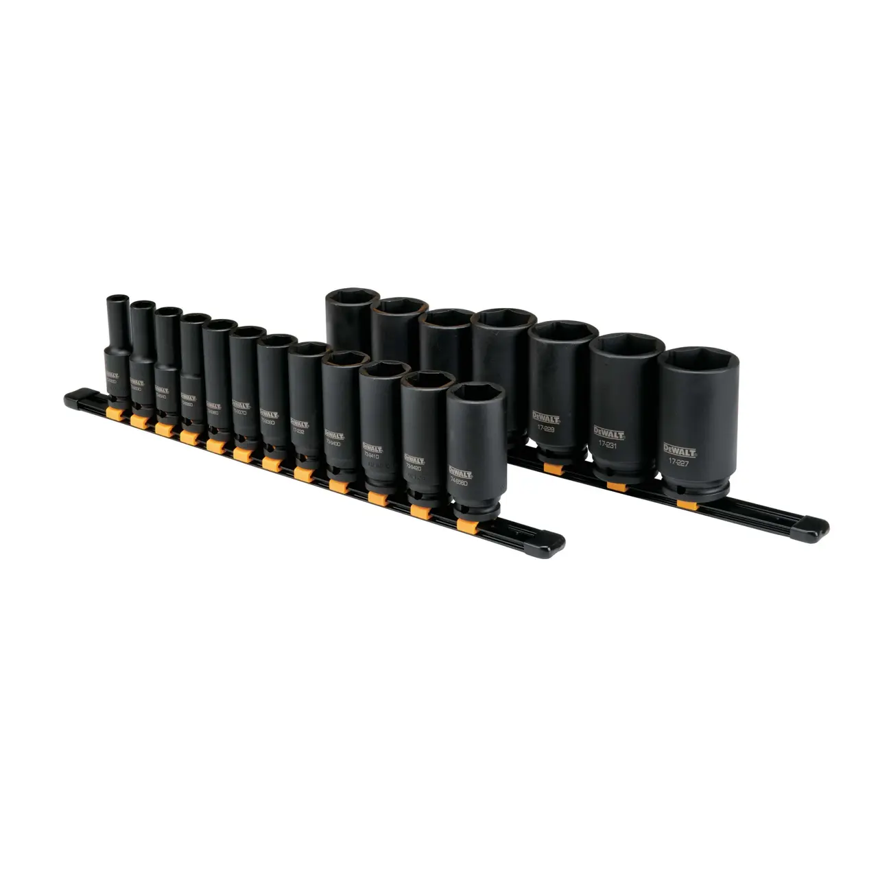 19 Piece 1/2 in Drive Deep Impact Socket Set 6 Pt