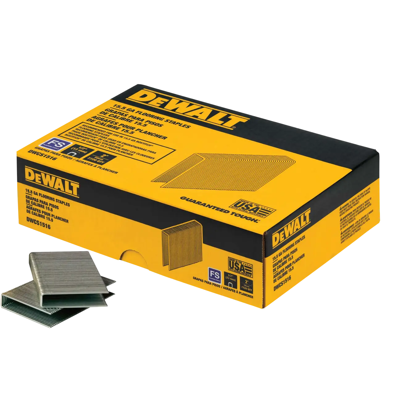 2-IN. 15.5 Gauge 1/2-IN. Crown Hardwood Flooring Staples (7720-Pack)