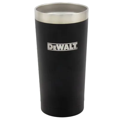 20 oz black powder coated tumbler
