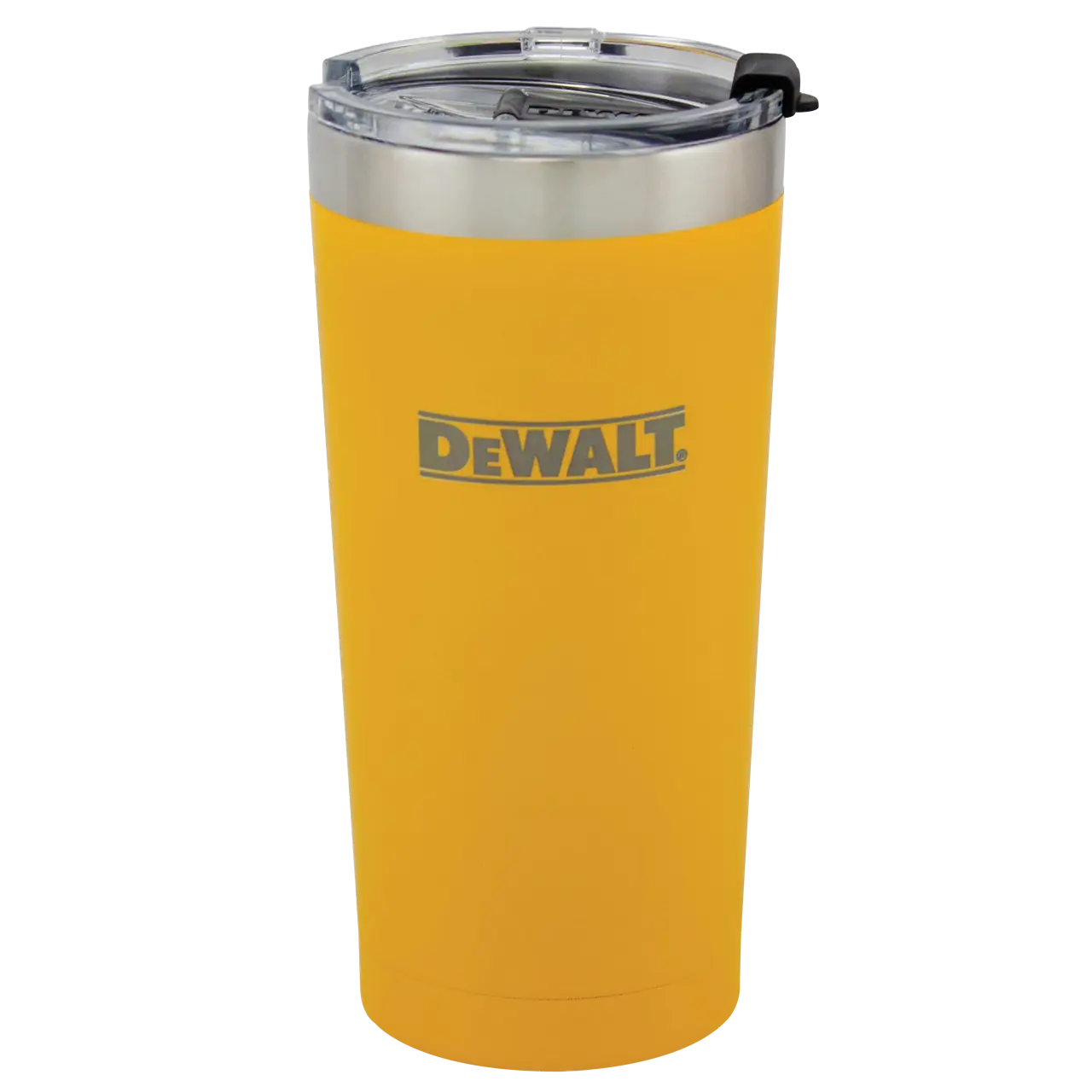 20 oz yellow powder coated tumbler