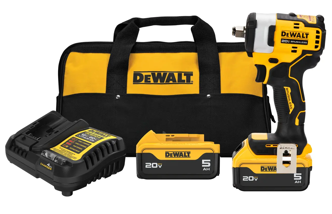 20V MAX** 1/2-IN. Cordless impact wrench with hog ring anvil kit