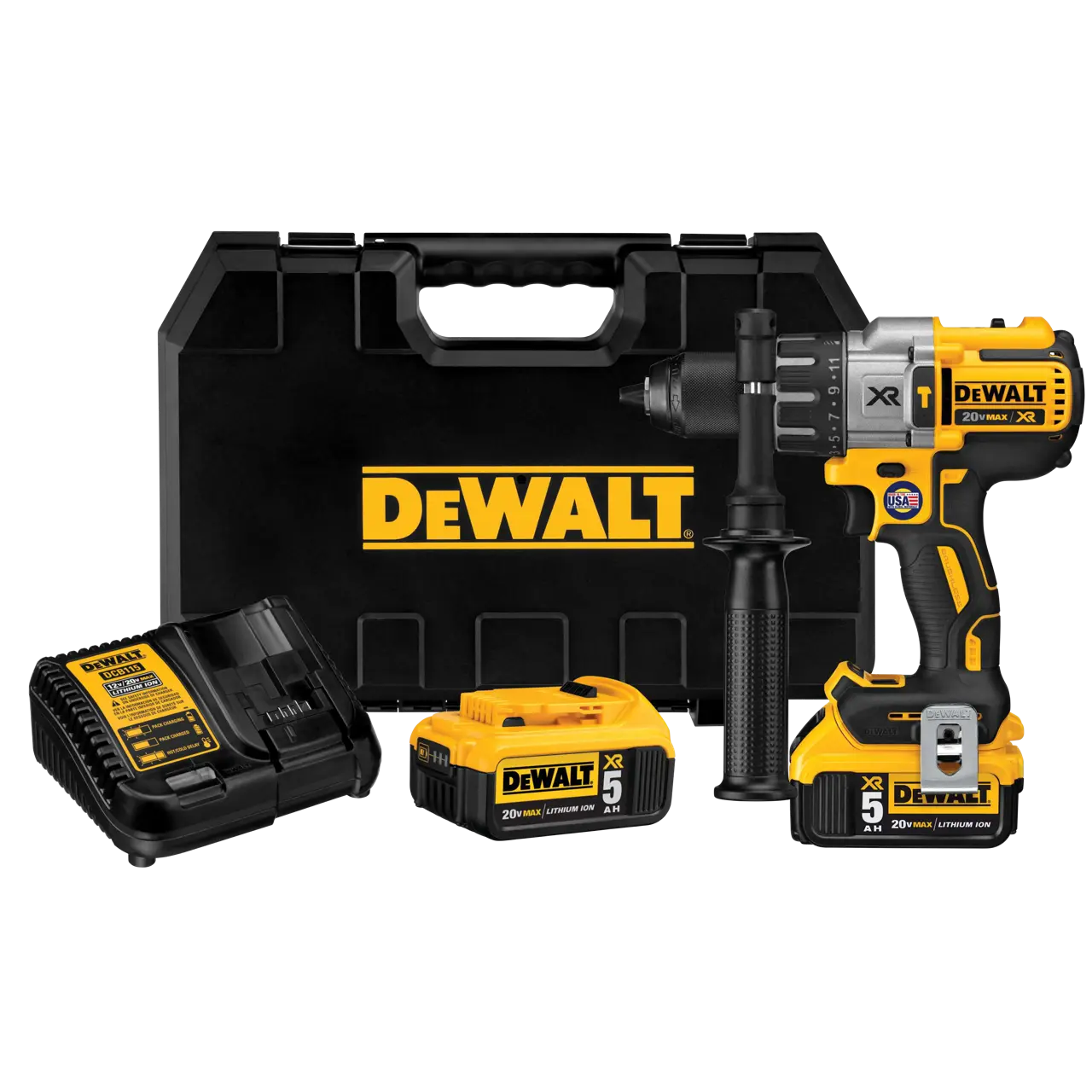 20V MAX* Brushless Cordless 1/2-IN. (13mm) Hammer Drill with (2) 5.0 Ah Batteries and Charger
