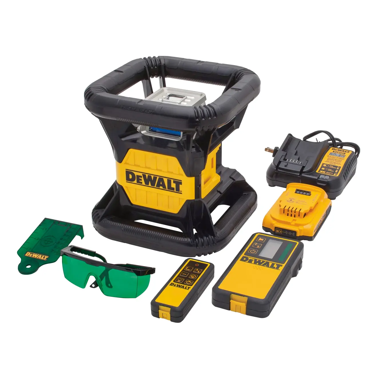 20V MAX** green rotary laser level