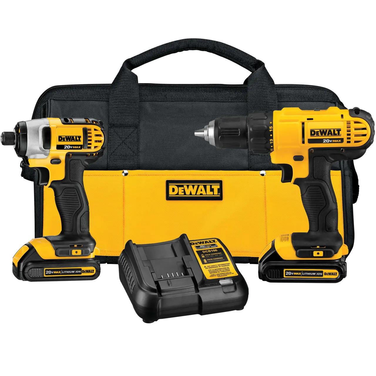 20V MAX* Lithium Ion Drill Driver/Impact Driver Combo Kit(1.3 Ah)