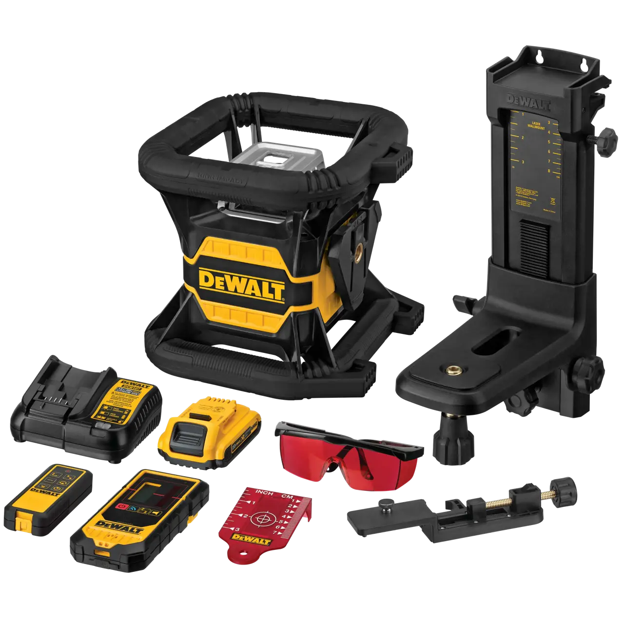 20V MAX* Tool Connect Red Tough Rotary Laser Level