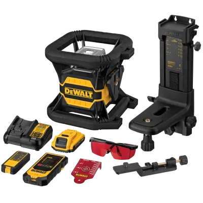 20V MAX* Tool Connect Red Tough Rotary Laser Level