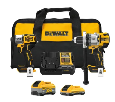 DEWALT 20V MAX* XR® 1/2-IN Hammer Drill and 1/4-IN Impact Driver Combo Kit DCK2101QQ1WW1