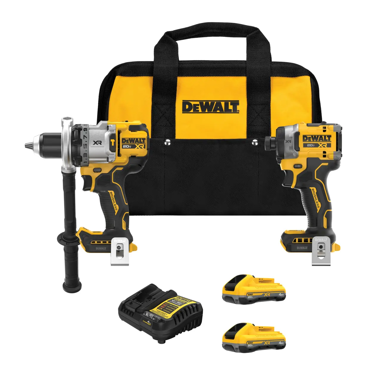 20V MAX* XR® 1/2-IN Hammer Drill and High Torque 1/4-IN Impact Driver Combo Kit