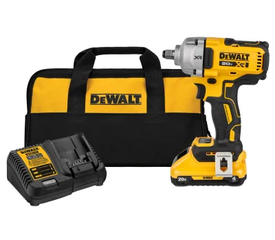 DEWALT 20V MAX* XR® 1/2-IN. Mid-range Impact Wrench Kit with Hog Ring Anvil DCF891Q1