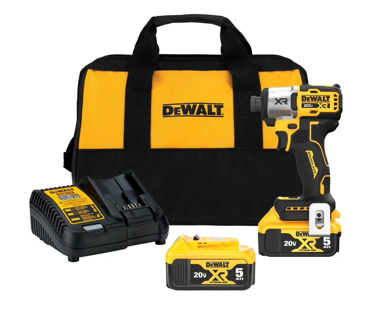 DEWALT 20V MAX* XR® 3-Speed 1/4-IN. Impact Driver Kit DCF845P2