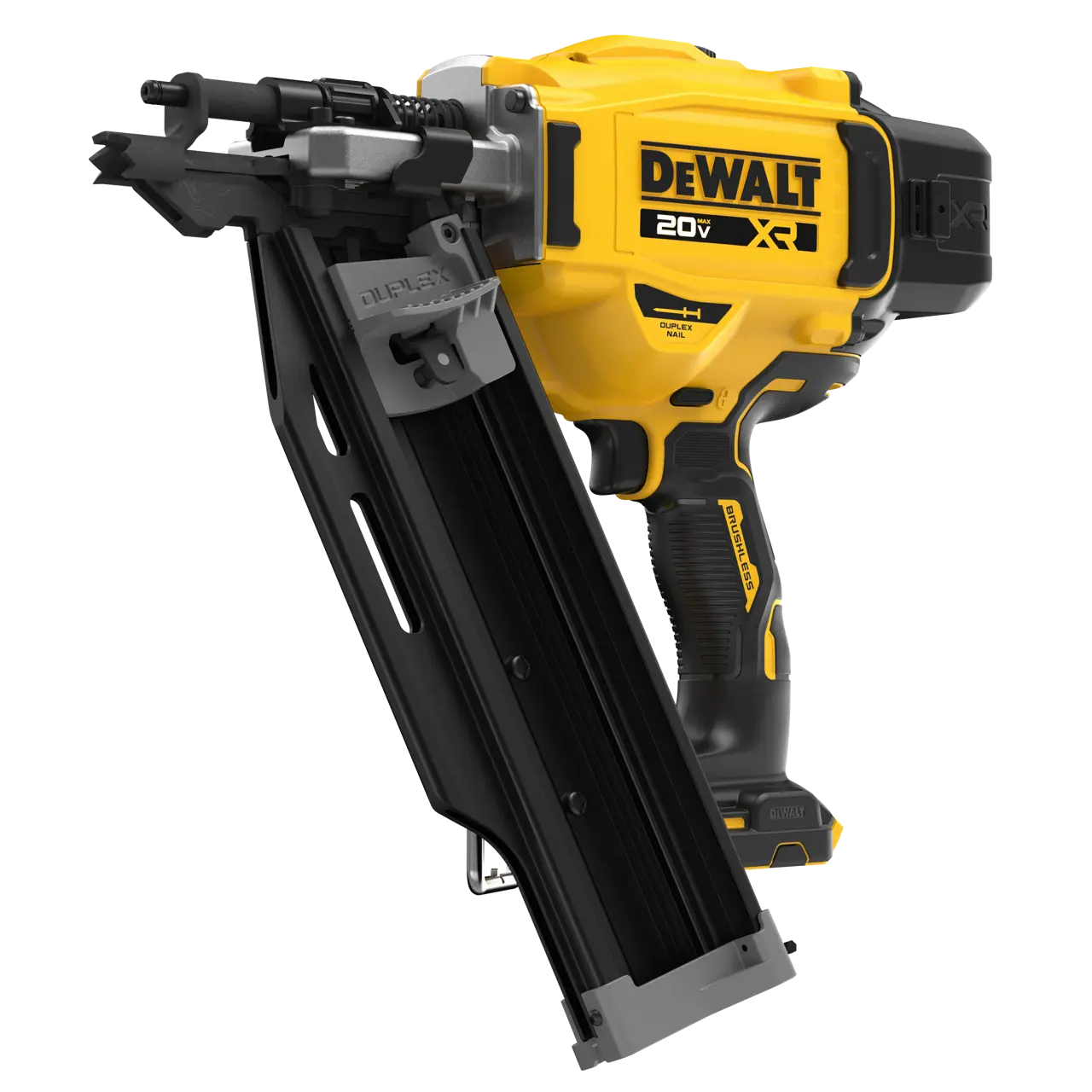 20V MAX* XR® Brushless 21° Plastic Collated Duplex Nailer (Tool Only)