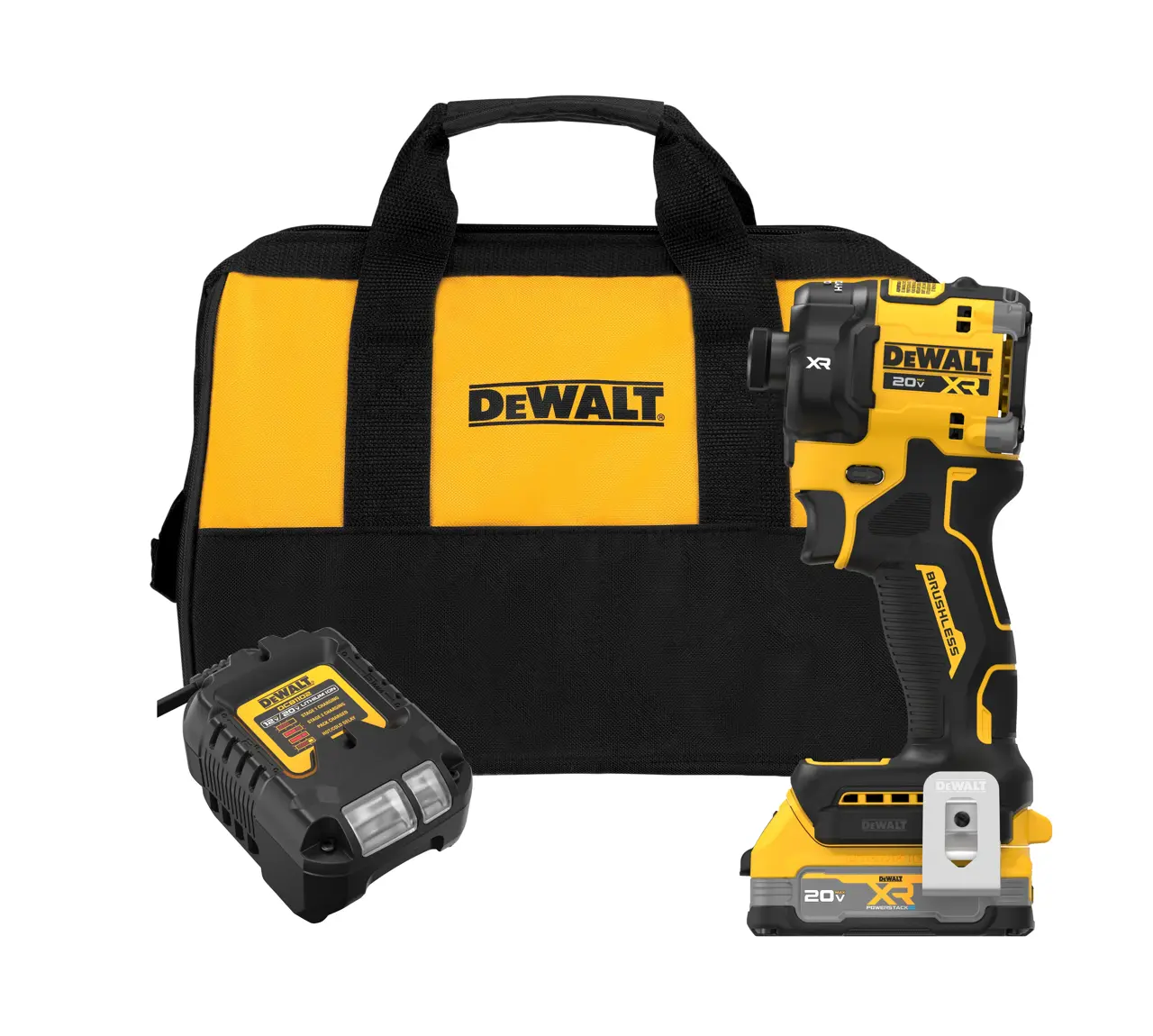 20V MAX* XR® Brushless Cordless 1/4-IN. Quiet Hydraulic Impact Driver Kit