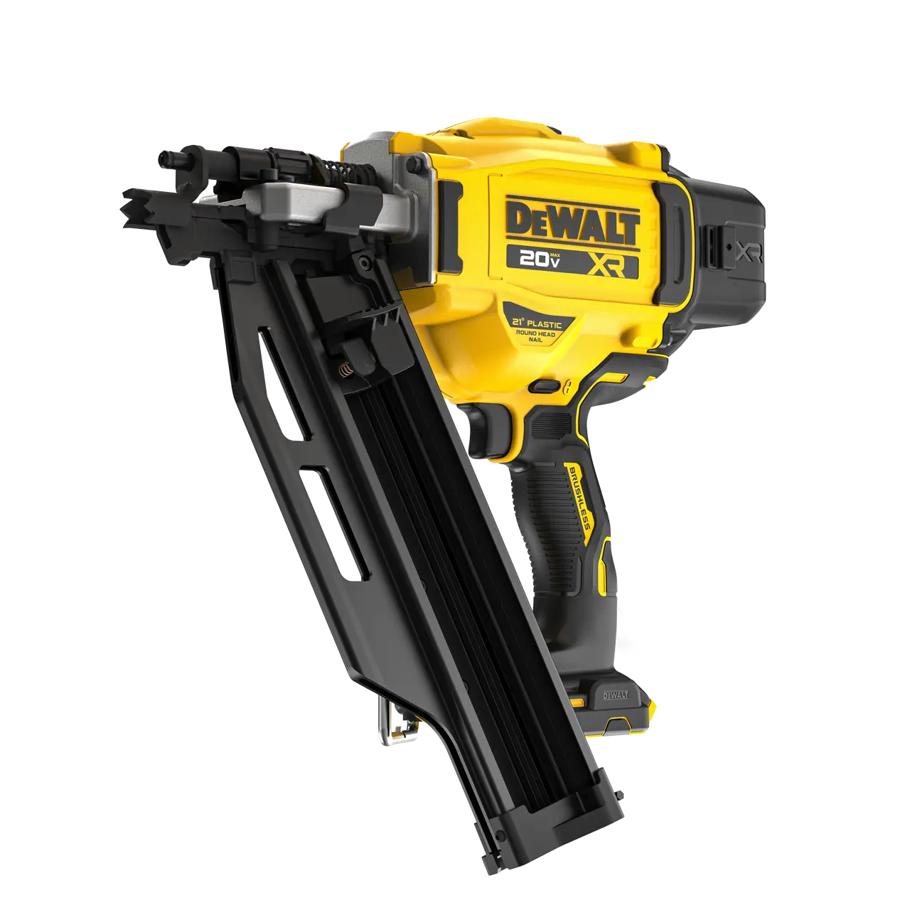 20V MAX* XR® Brushless Cordless 21° Plastic Collated Framing Nailer (Tool Only)