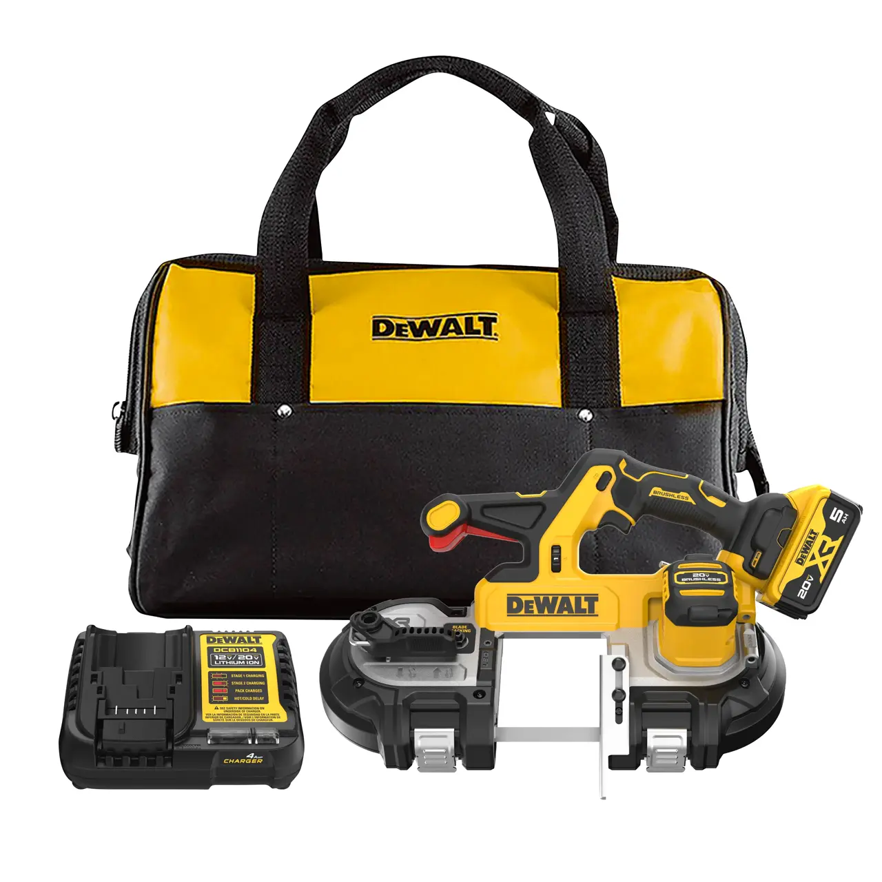 20V MAX* XR® Dual Trigger Mid-size Bandsaw (5.0AH Battery Kit)