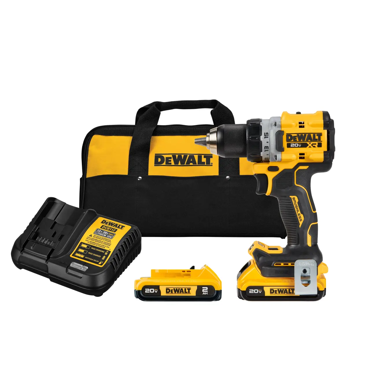20V MAX* XTREME™ Cordless Brushless 1/2 in Drill Driver Kit (2) Lithium Ion Batteries with Charger