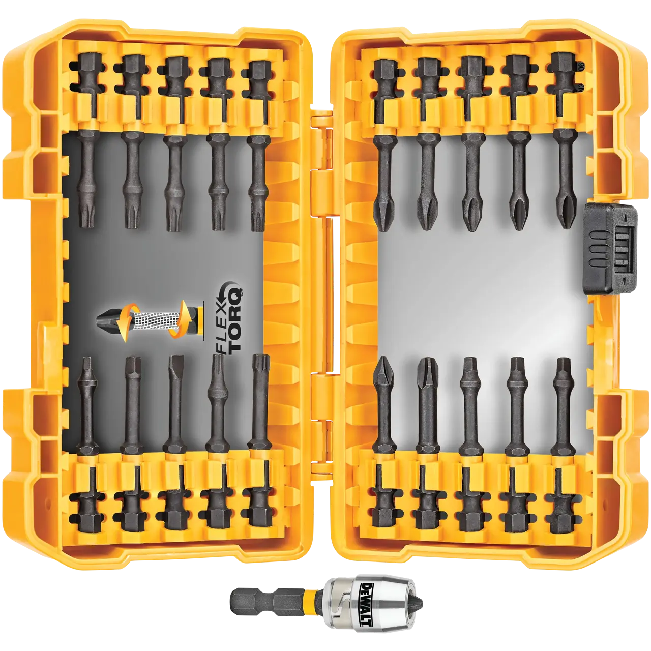 22-Piece FLEXTORQ® Impact Ready Screwdriving Bit Set with Toughcase+