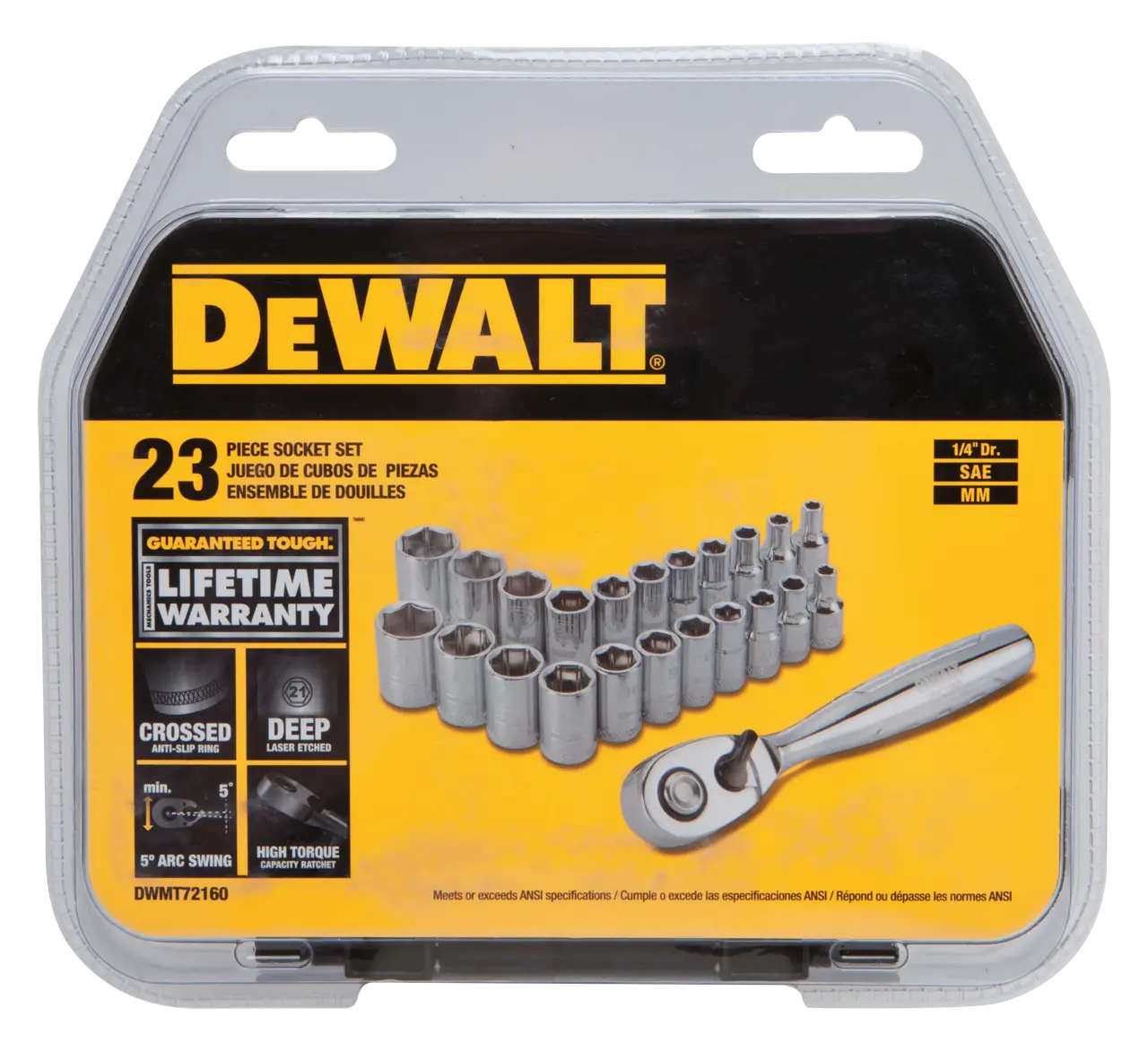 23-PC. 1/4-IN. Drive Socket Set