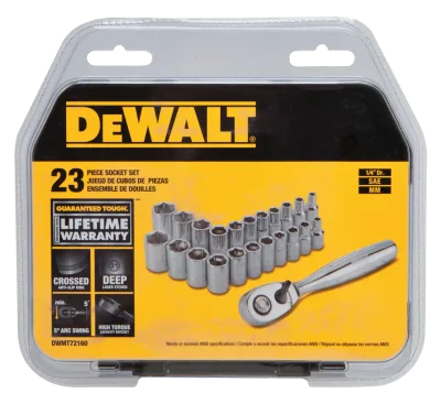 23-PC. 1/4-IN. Drive Socket Set