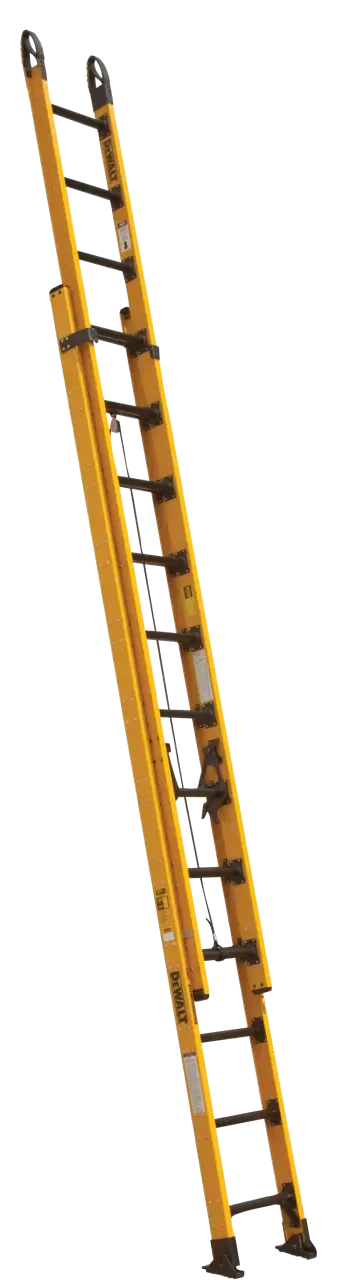 24' fiberglass extension ladder 375 lbs load capacity