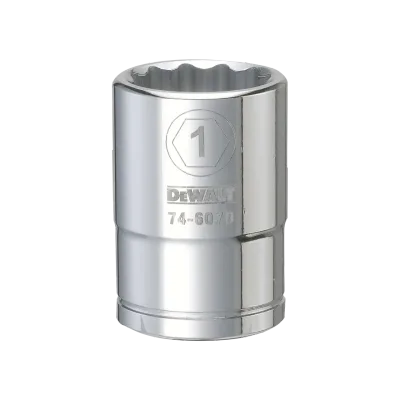 3/4 (19-mm) Drive 12-Point 1-In (25-mm) Standard (Sae) Socket