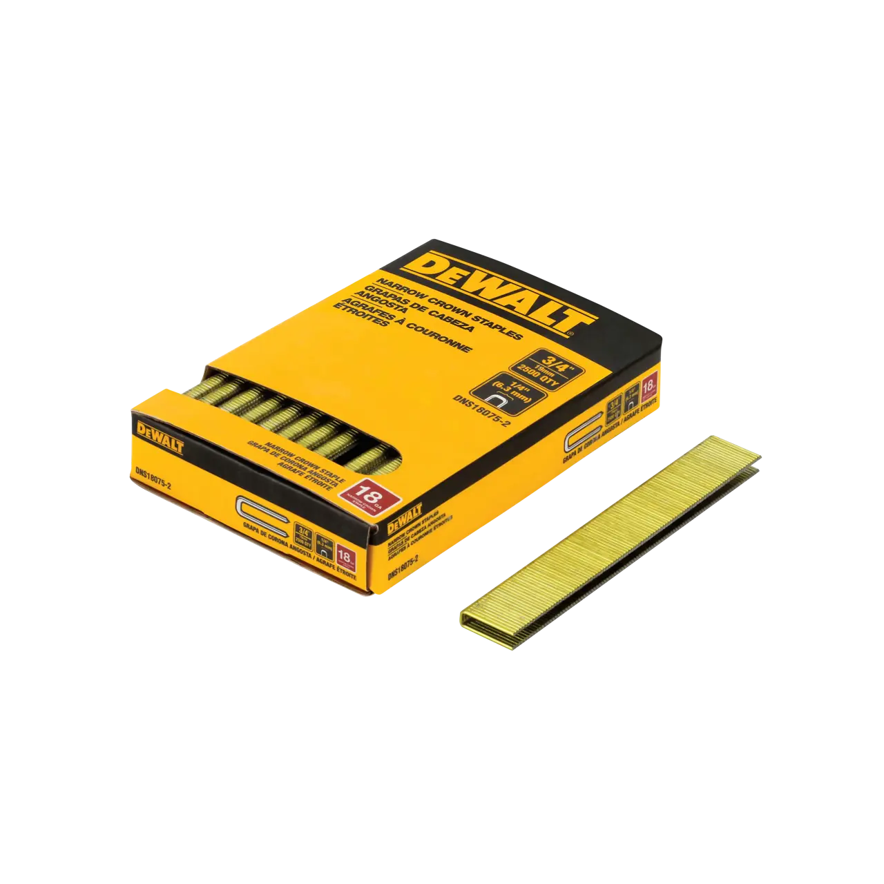 3/4-IN. 18 gauge 1/4-IN. Crown staples (2500-Pack)