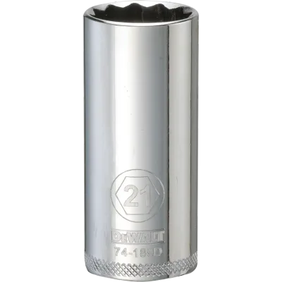3/8-IN. (6.4mm) Drive 12-Point 21mm Metric Deep Socket