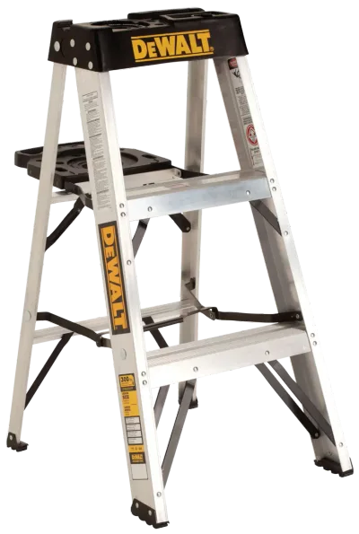 3' aluminum stepladder 300 lbs load capacity