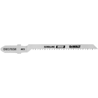 3-IN. 12 TPI t-shank HCS jig saw blade for wood trim coping cutting (5-Pack)