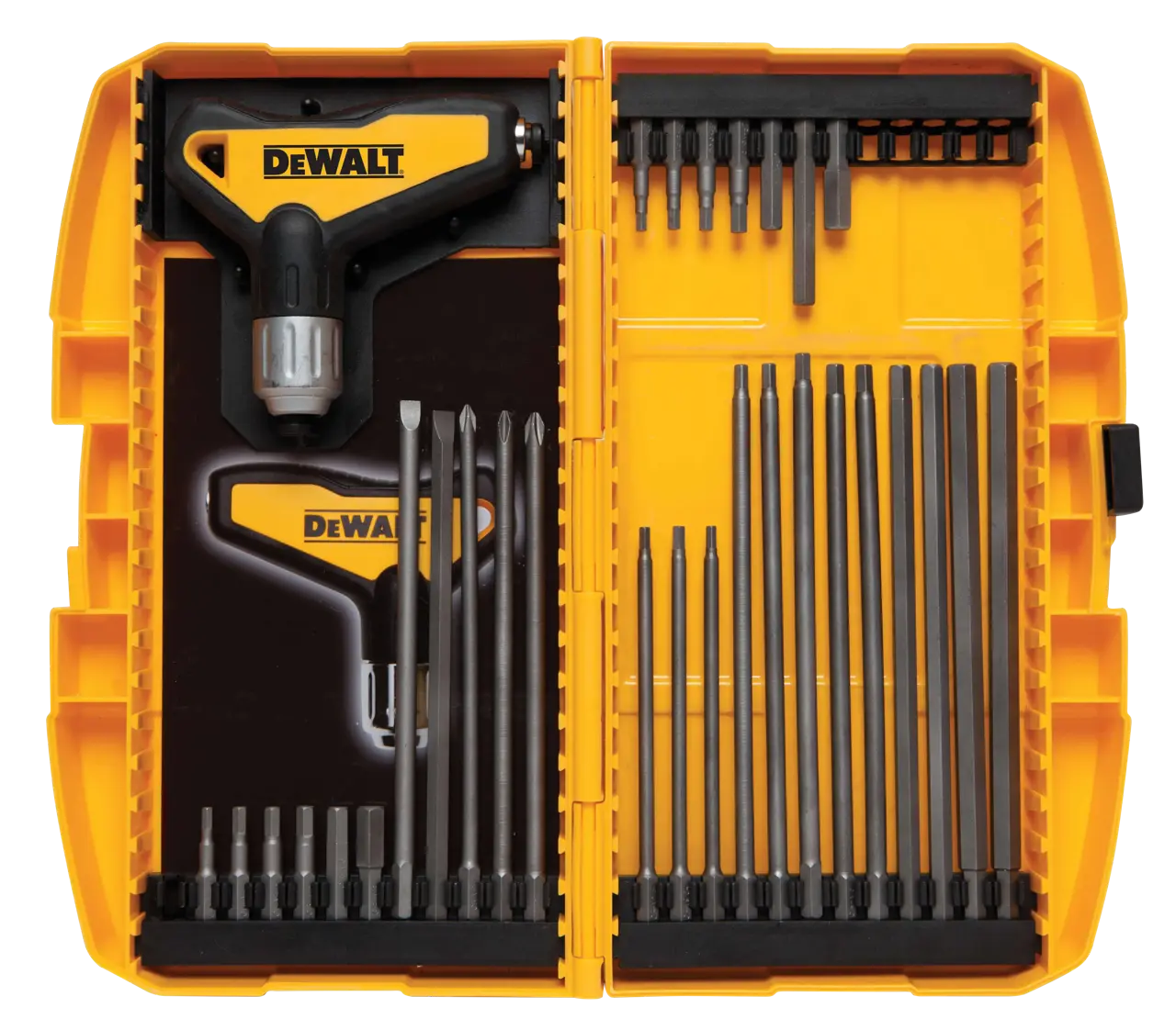 31-PC. Ratcheting t handle hex key set